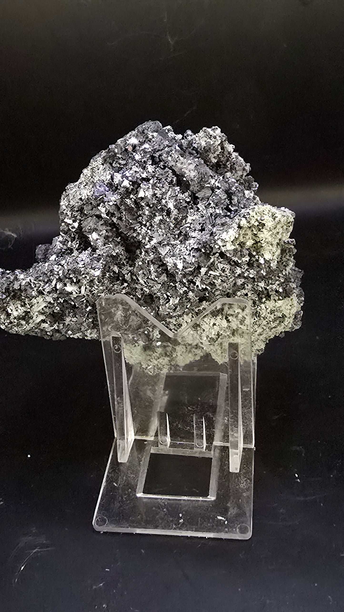 Galena, Quartz & Manganoan Calcite Cluster – 9th September Mine, Bulgaria – 0.65 lbs