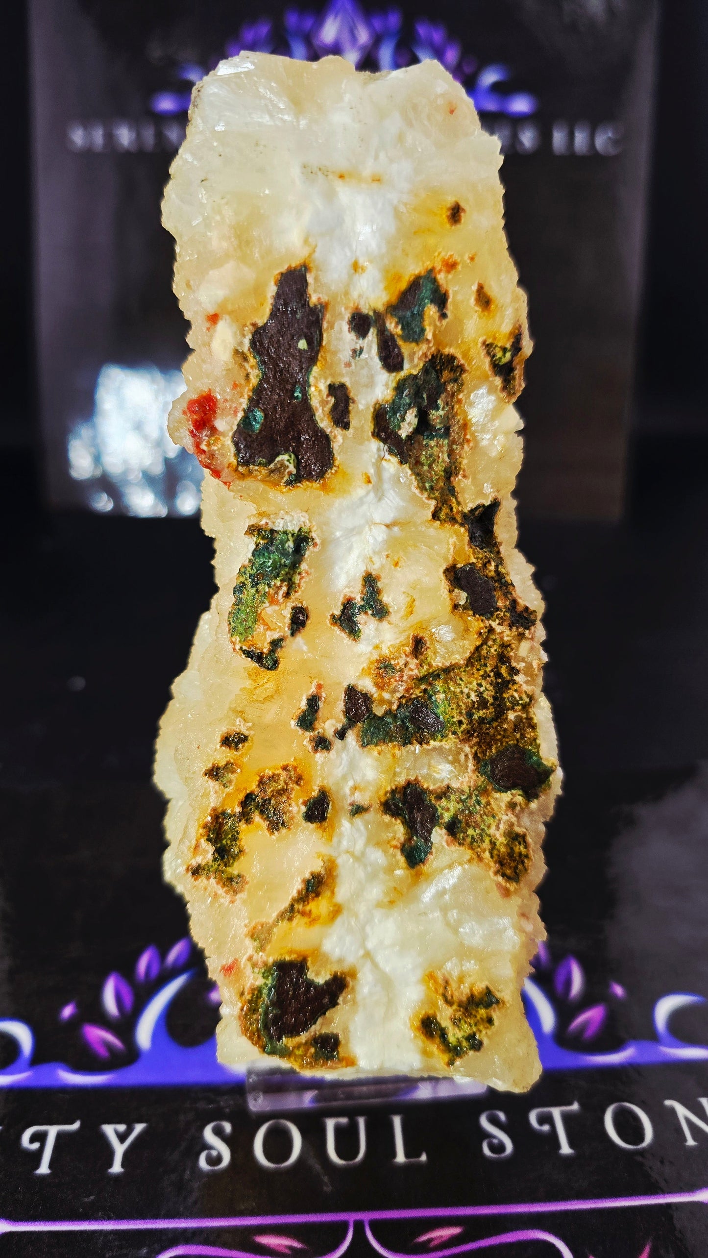 Peach Stilbite Stalactite Formation – 0.82 lbs