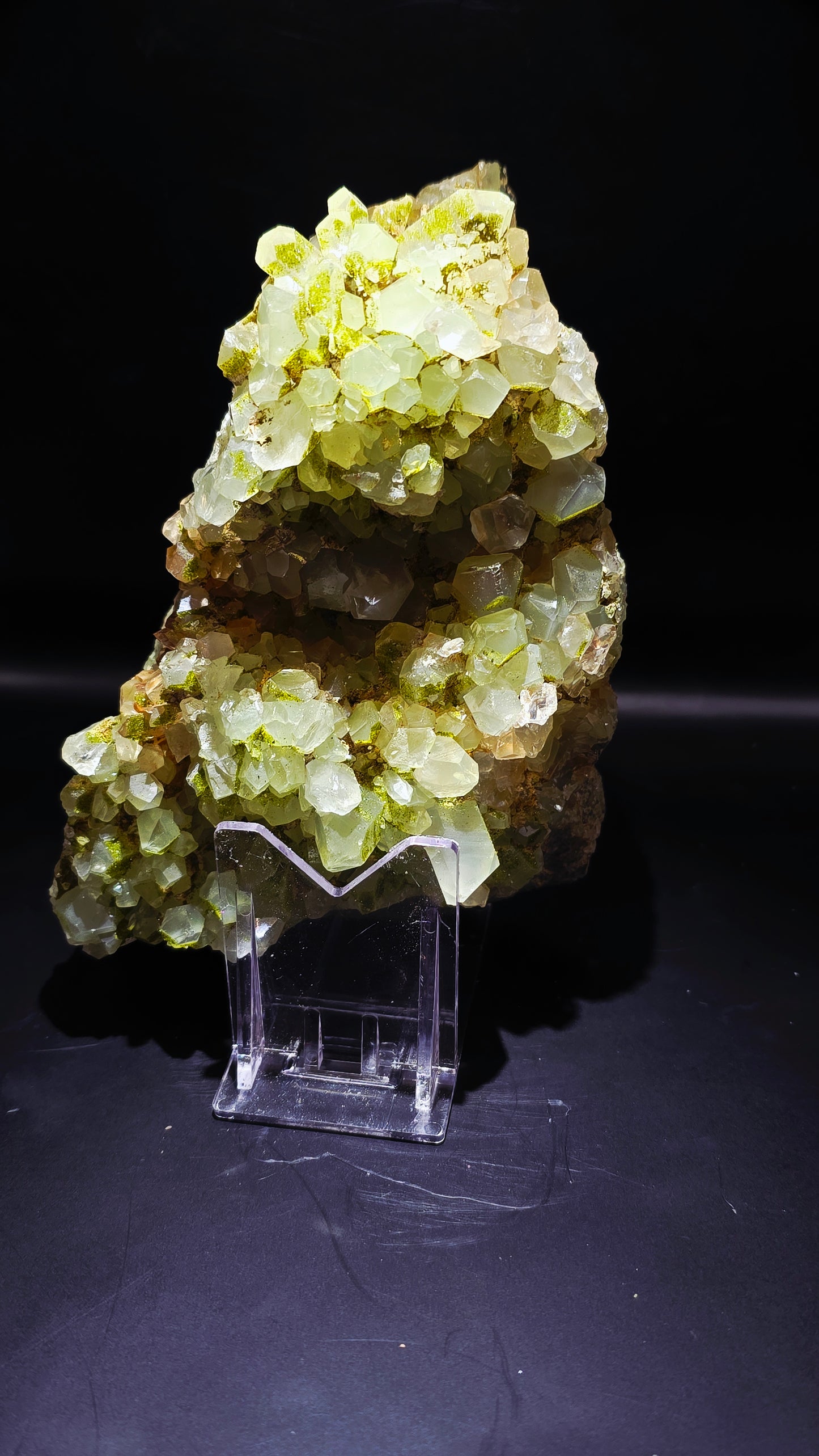 Fairy Forest Epidote & Quartz Cluster – Eastern Anatolia – 2.12 lbs