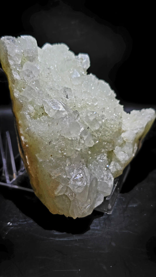 Diamond & Druzy Apophyllite Cluster – Maharashtra, India – 1.75 lbs