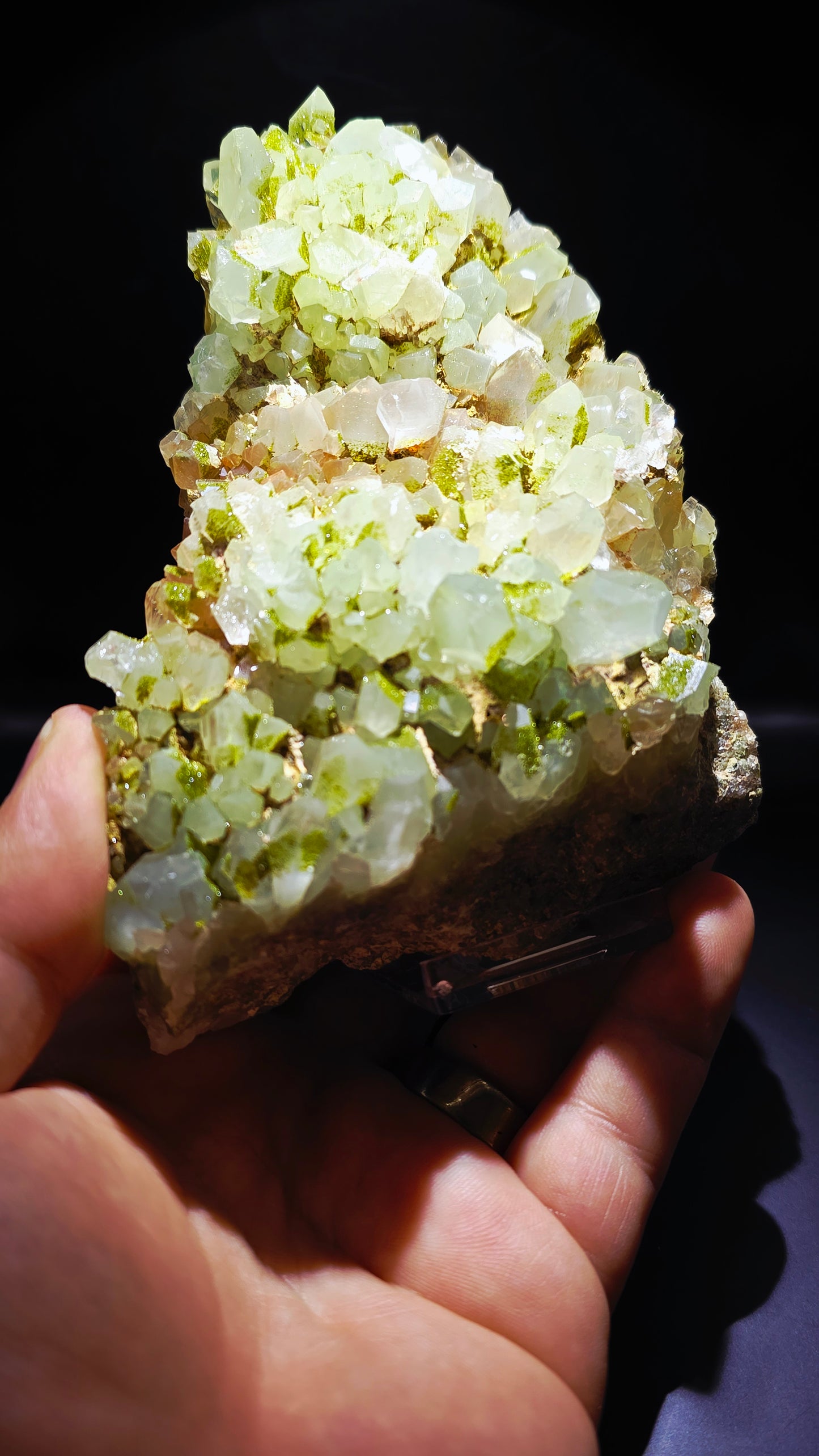 Fairy Forest Epidote & Quartz Cluster – Eastern Anatolia – 2.12 lbs