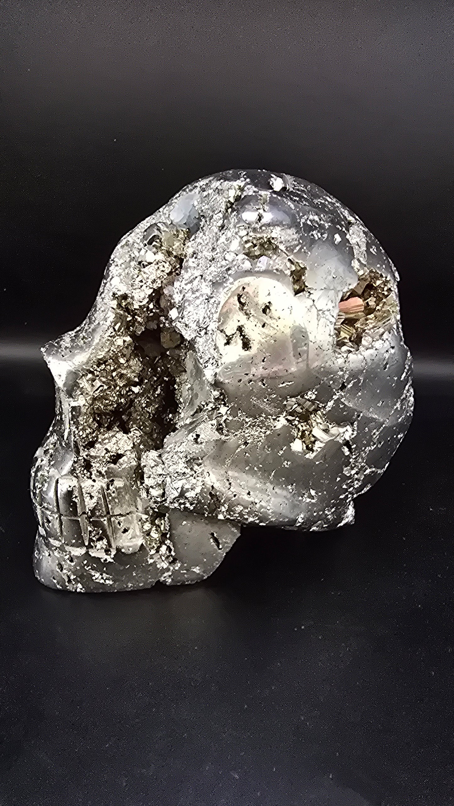 Peruvian Pyrite Skull – 2.42 lbs