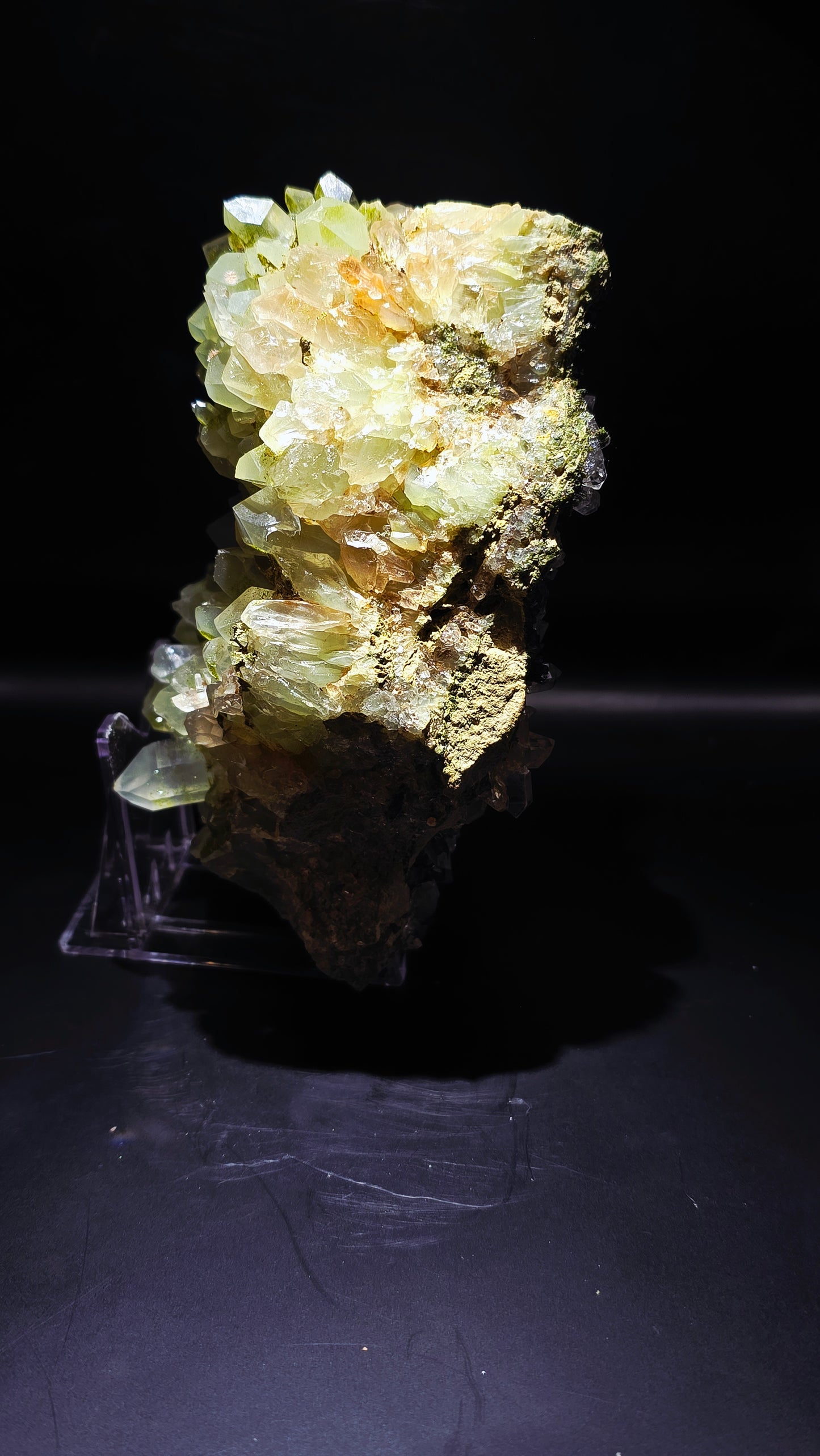 Fairy Forest Epidote & Quartz Cluster – Eastern Anatolia – 2.12 lbs