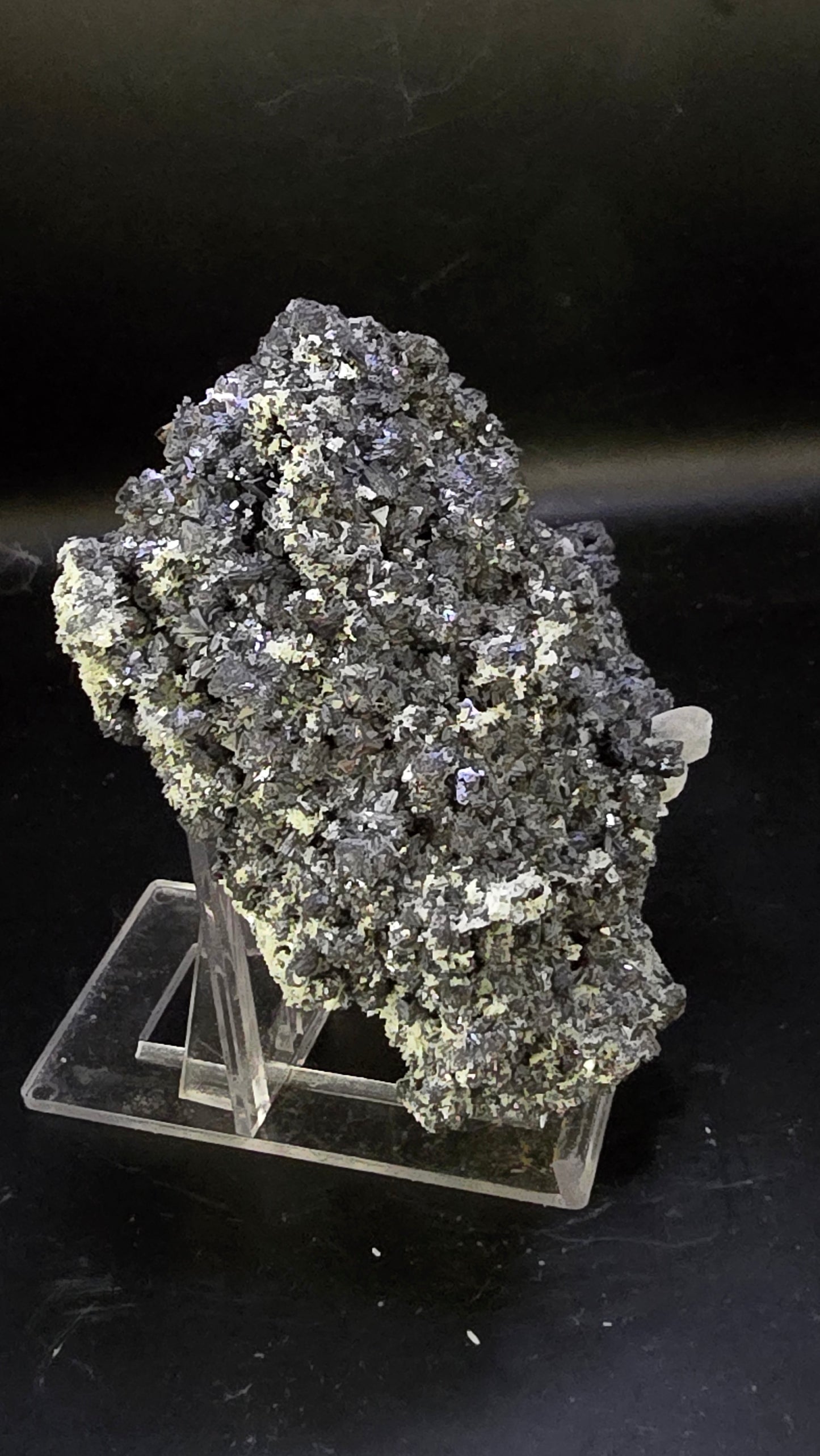 Galena, Quartz & Manganoan Calcite Cluster – 9th September Mine, Bulgaria – 0.65 lbs