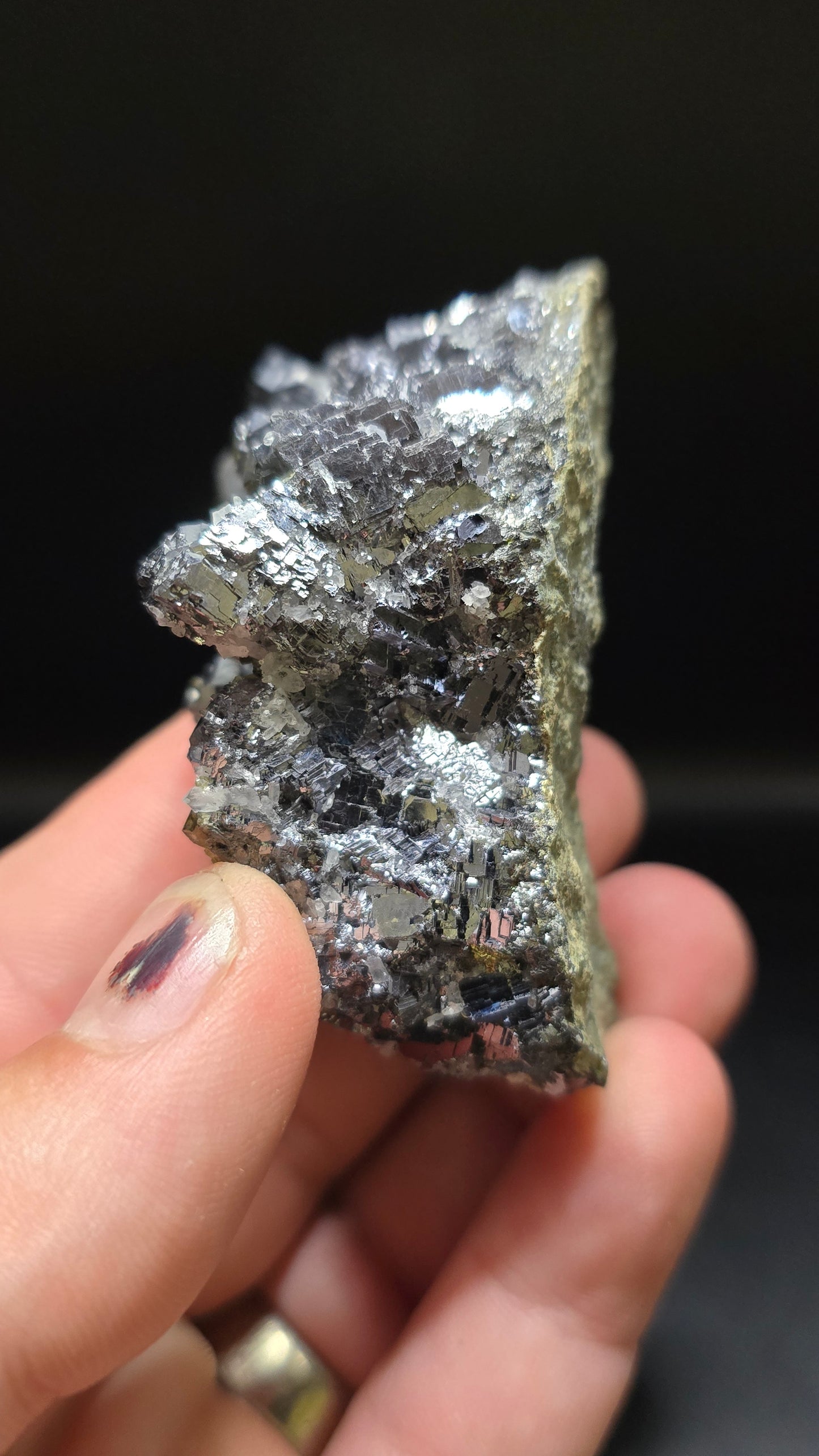 Galena and Quartz Cluster Specimen – 9th September Mine, Bulgaria – 0.56 lbs