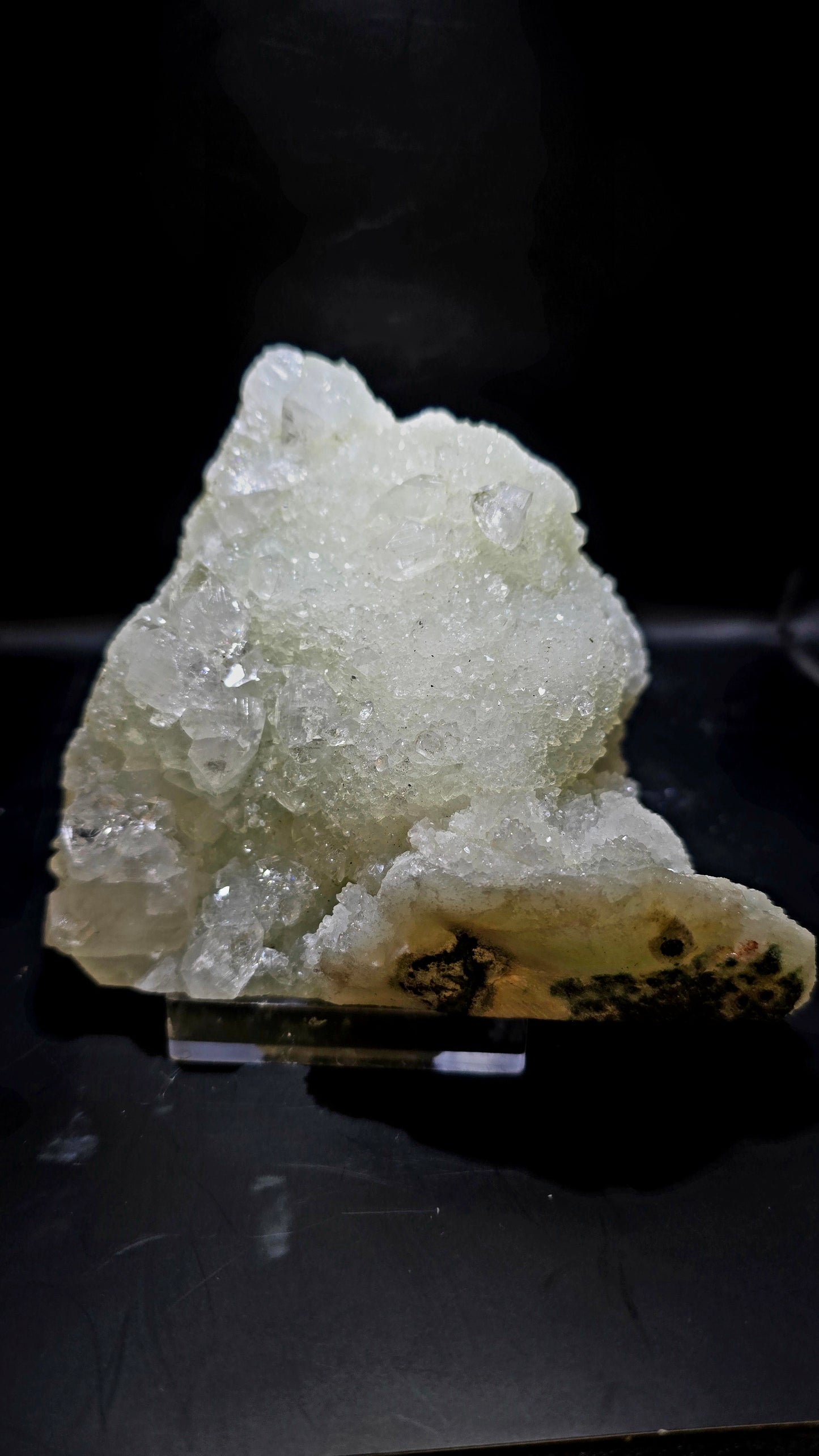 Diamond & Druzy Apophyllite Cluster – Maharashtra, India – 1.75 lbs